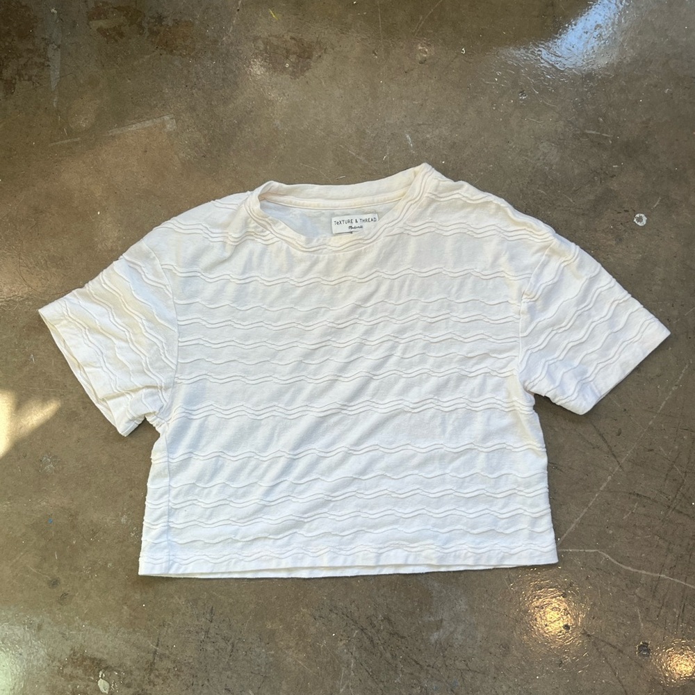 Madewell Zig Zag Cream Tee